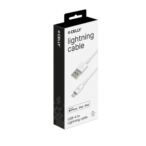 Celly USBIP52M – 12W USB-A to Lightning Cable