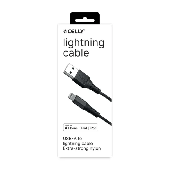 Celly USBLIGHTNYL - 12W USB-A to Lightning Cable - immagine 2